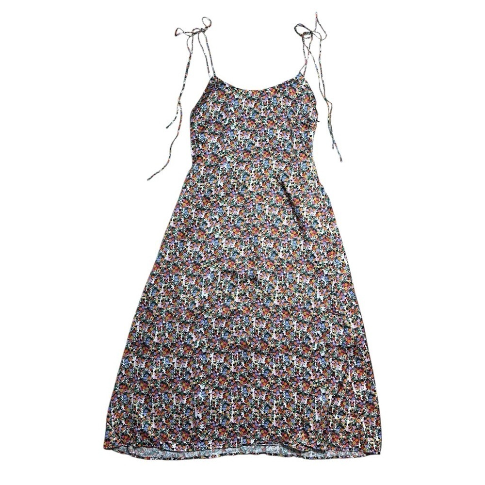 For Love & Lemons Multi Floral Print Hayes Midi Dress Womens M - Picture 2 of 9